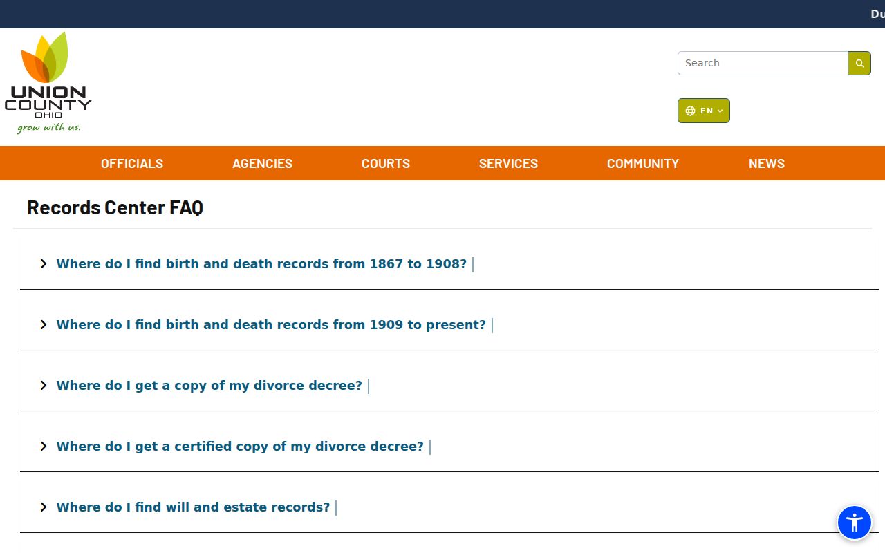 Marysville city directory Records Center FAQ for genealogy and historical records