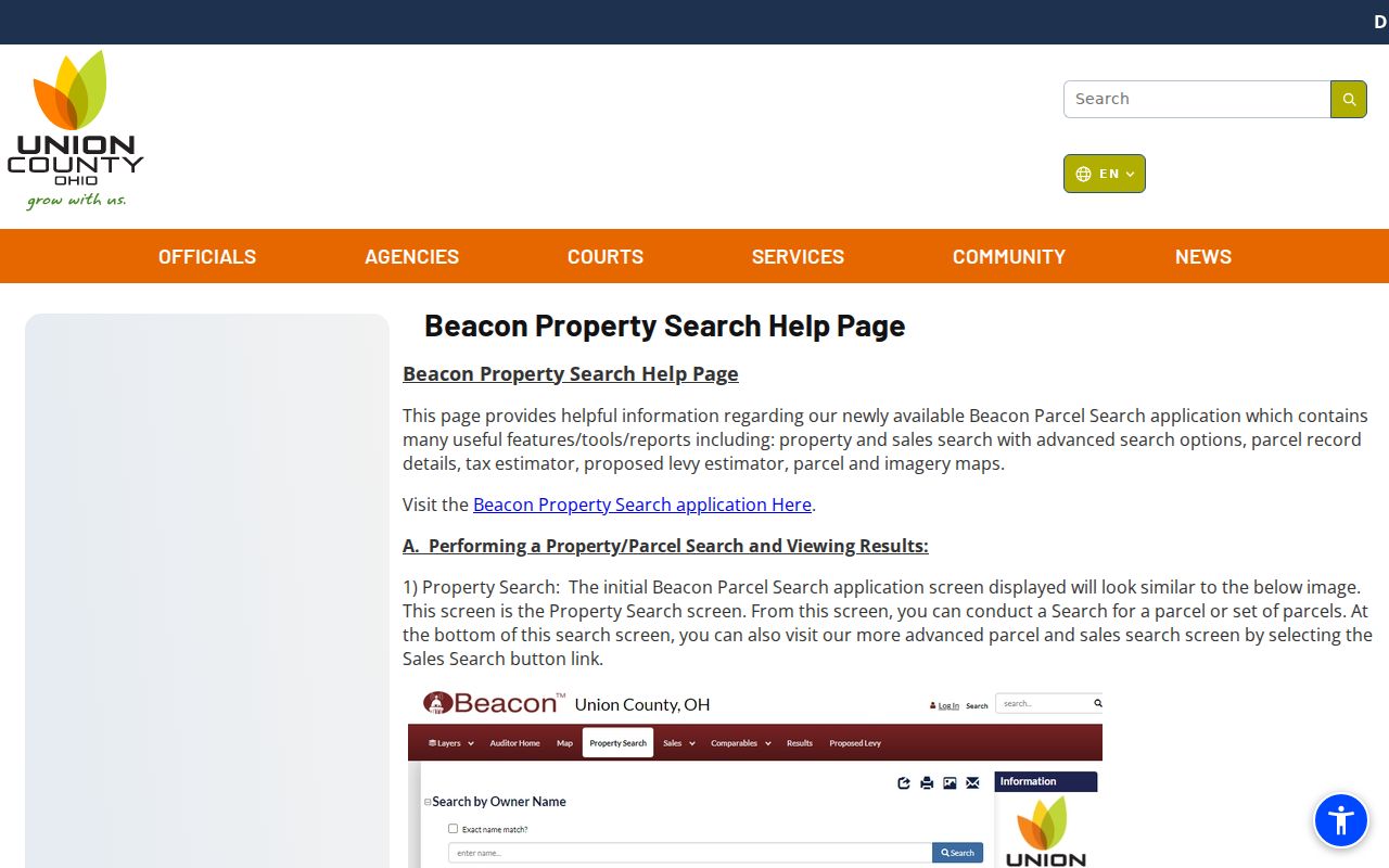 Marysville previous residents Union County Beacon parcel report help